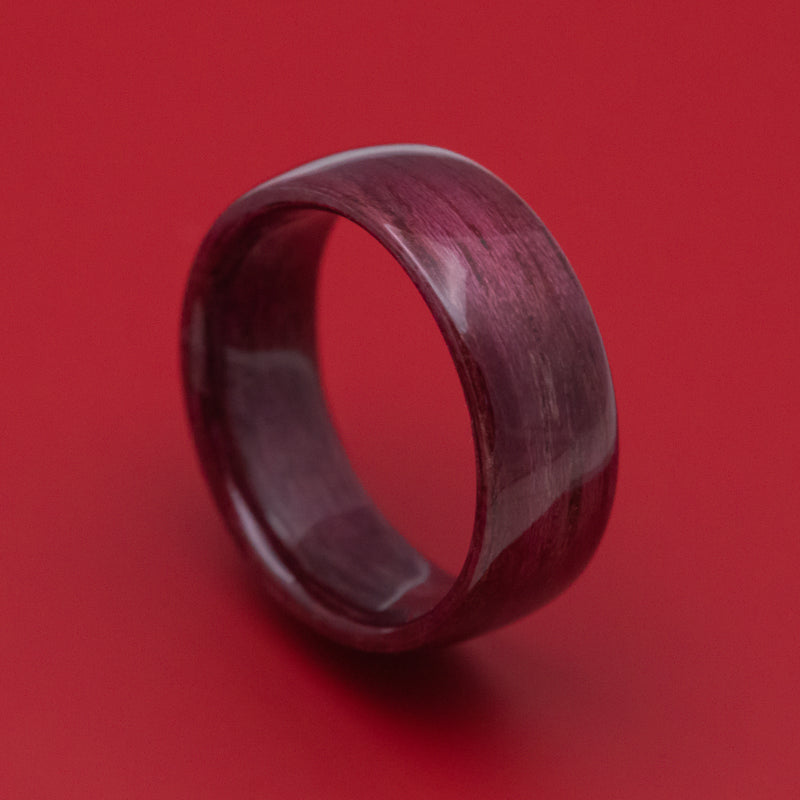 Purple Heart Wood Ring - Etsy